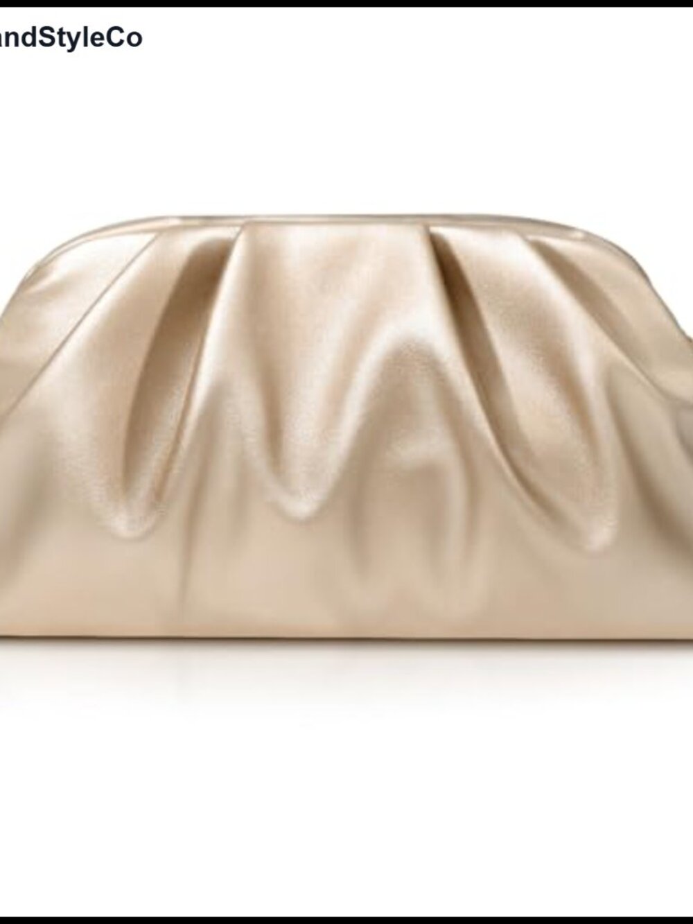 Elegant Pleated Faux Leather Clutch Purse for Women Evening Wedding Party Bag